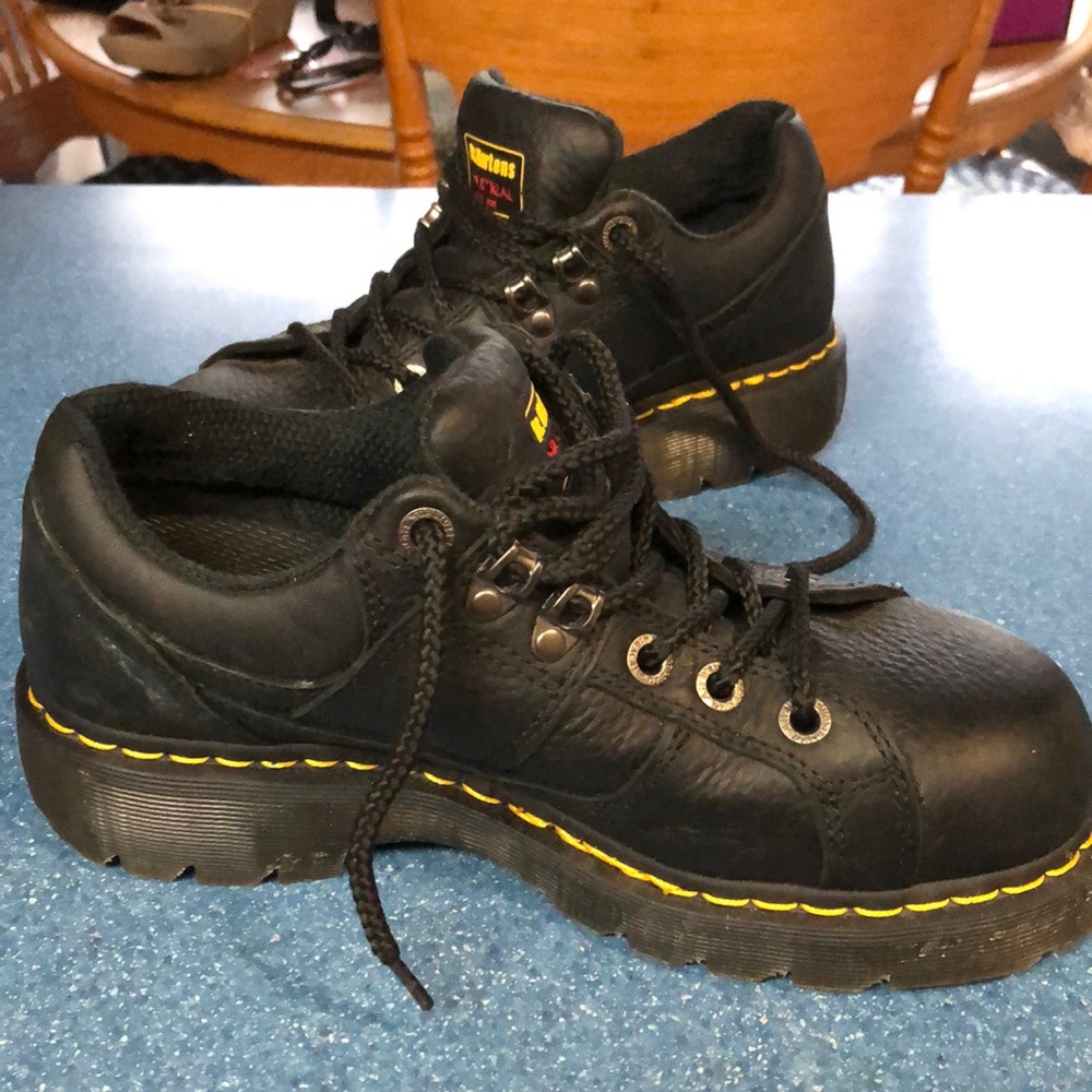 Steel toed work shoes Dr Martens
